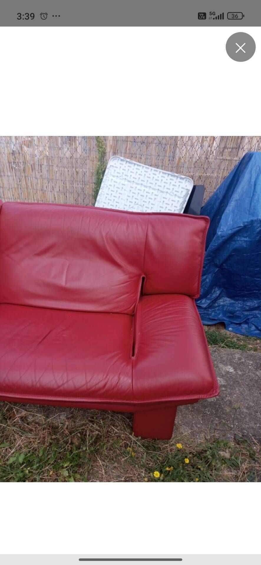 Three-seater sofa from the Italian brand Nicoletti Salotti (1980s).