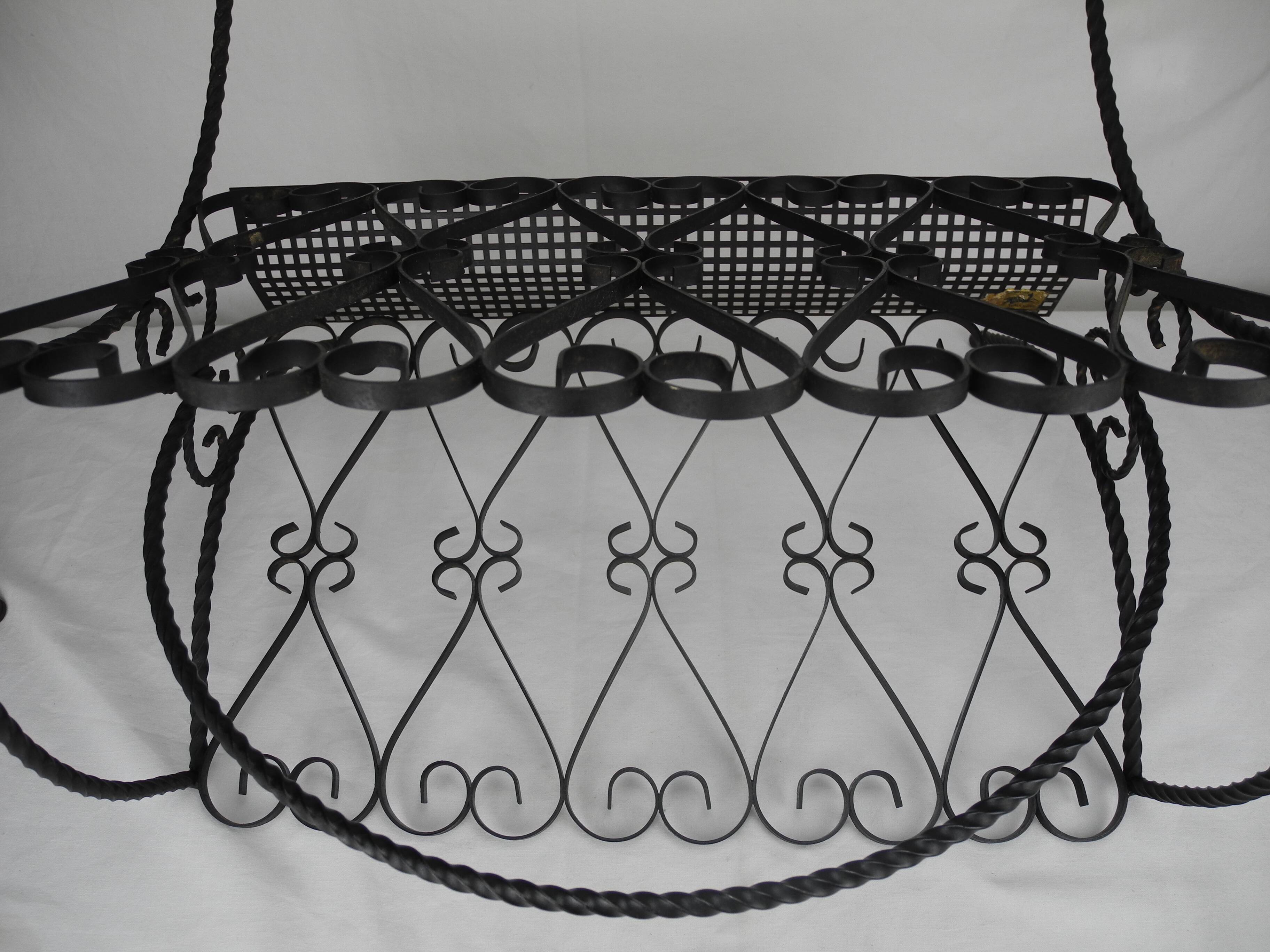 vintage wrought iron magazine rack Chaty Vallauris