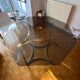 70s style glass table by Roche Bobois