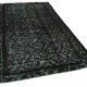 Tapis fait à la main vintage turc 1980s 160 cm x 250 cm tapis noir