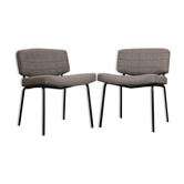 Pair of 'conseil' armchairs by Pierre Guariche for Meurop 1960