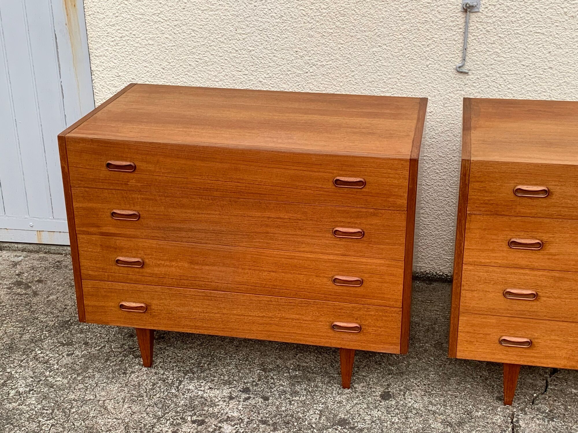 Pair of Scandinavian teak chests of drawers 1960