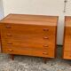 Pair of Scandinavian teak chests of drawers 1960