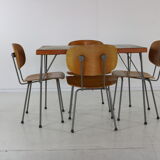 Dutch design dining set by Rietveld for Gispen Holland
