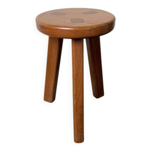 Tabouret tripode orme