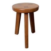 Tripod stool elm