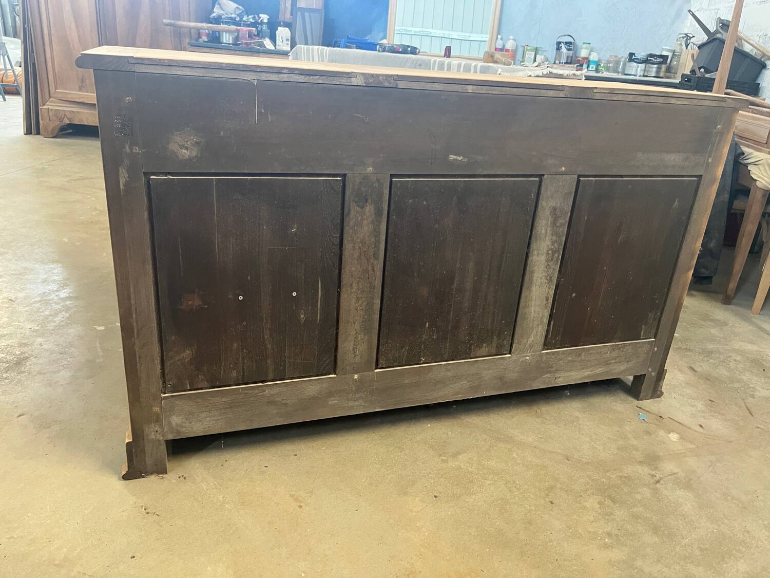 Very vintage wooden sideboard.