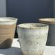 Set of 3 cups / mug in Indonesian ceramic (black, matte brown & speckled glazed)