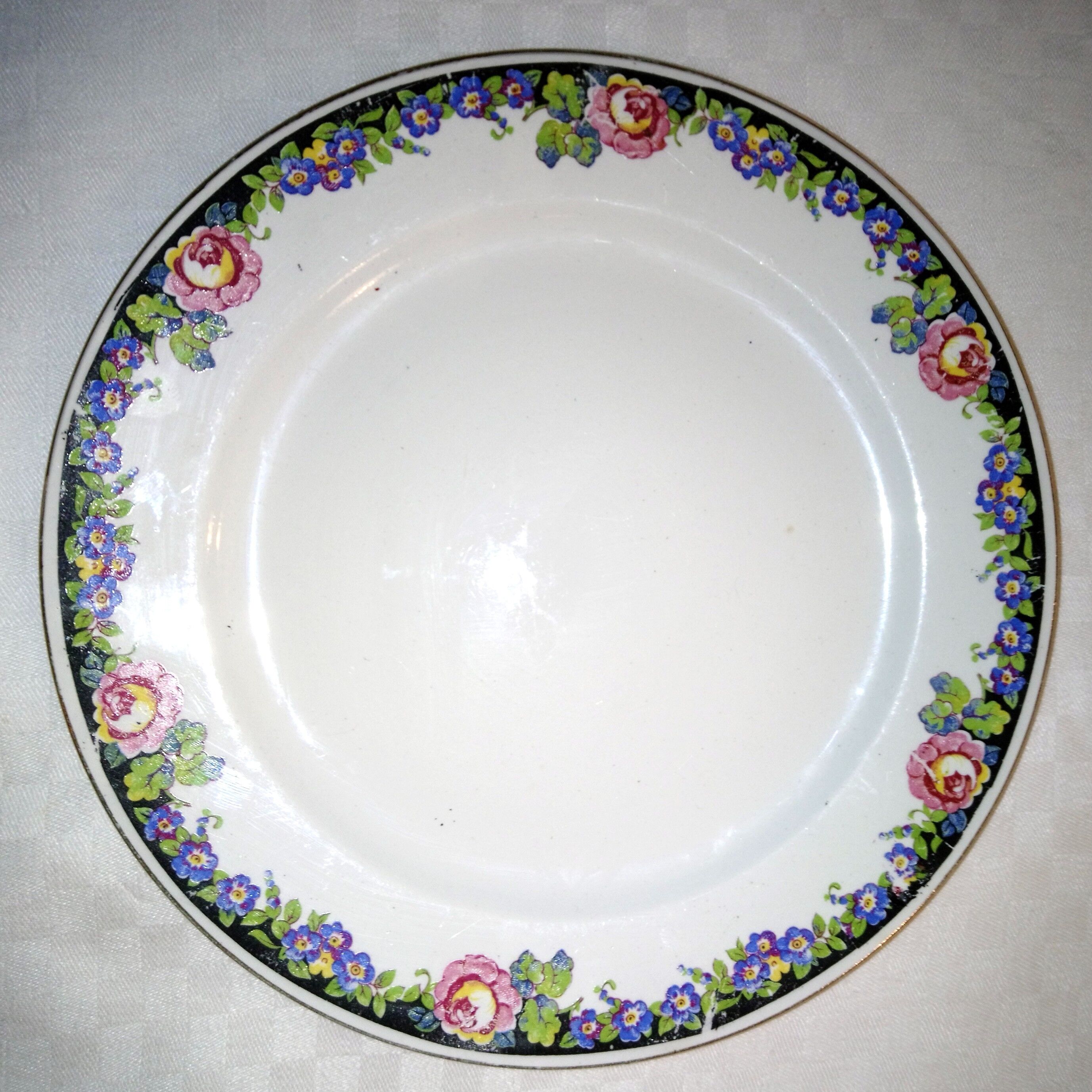 Sarreguemines Digoin Dessert Plates Floral Pattern Selency