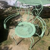 Provence green wrought iron garden room