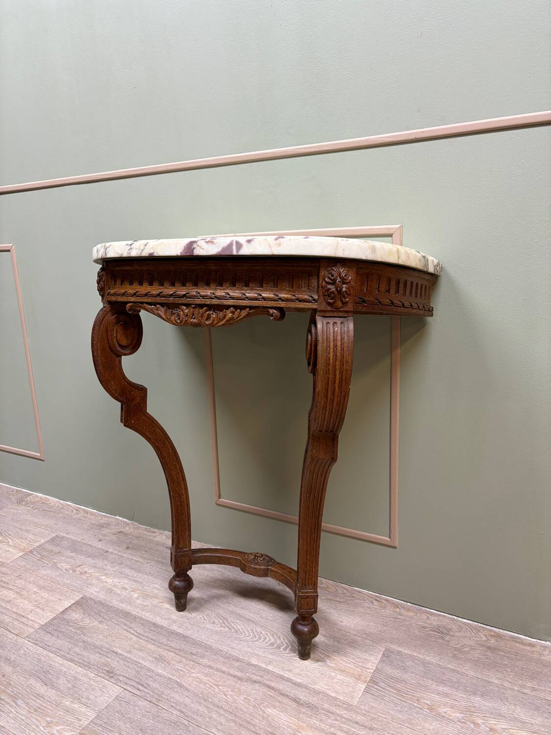 Louis xvi style oak wall console xix eme century