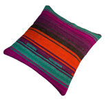 VINTAGE TURKISH KILIM CUSHION COVER, 40 X 40 CM