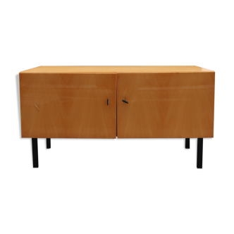 Wooden dresser in metal footing