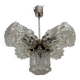 Design Glass and Chrome Pendant by Kamenický Šenov, Czechoslovakia, 1970s