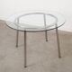 Glass table, Italian design, 1980s, made in Italy