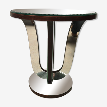 Art Deco mirror pedestal table