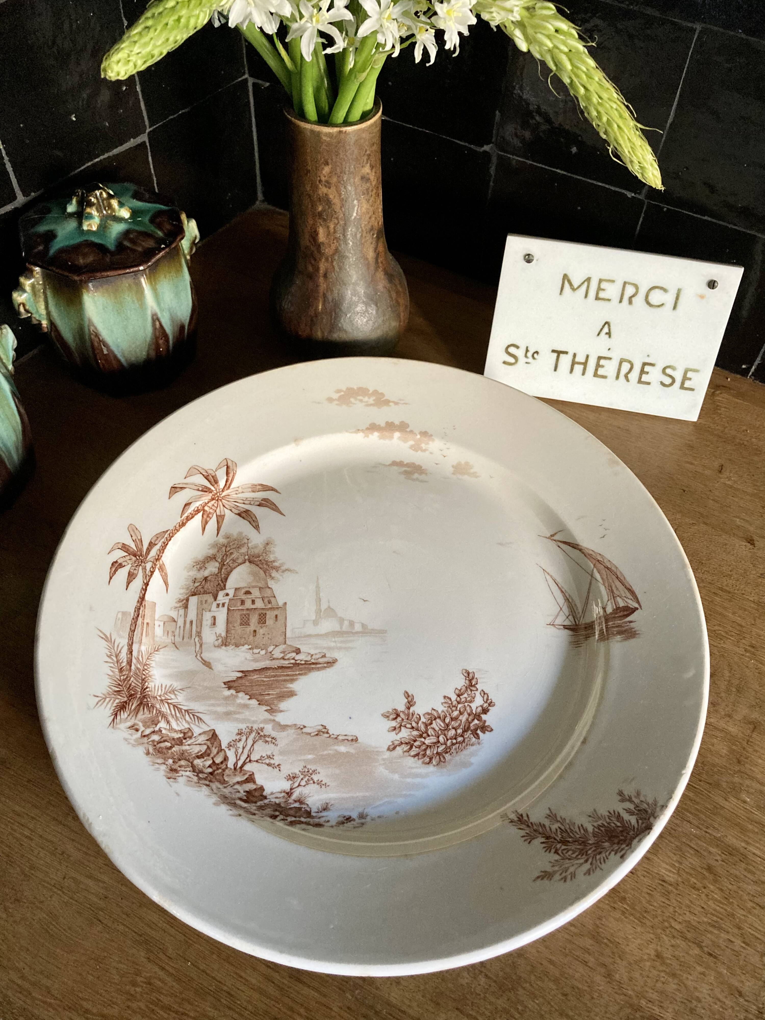 Serving dish Gien Revues d'Orient