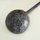 Grey and black enamelled louche. Vintage enamel kitchen utensils 1950