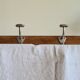 Industrial oak and aluminum hooks