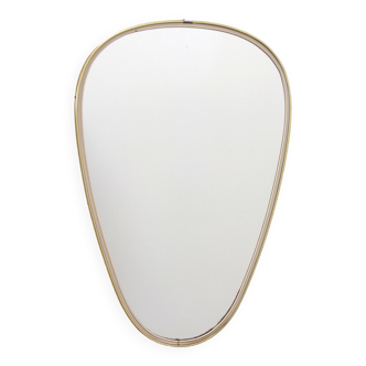 Vintage beautiful mirror with brass edge, 1960s Germany.