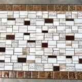 Modernist coffee table in glazed ceramic, circa 1960