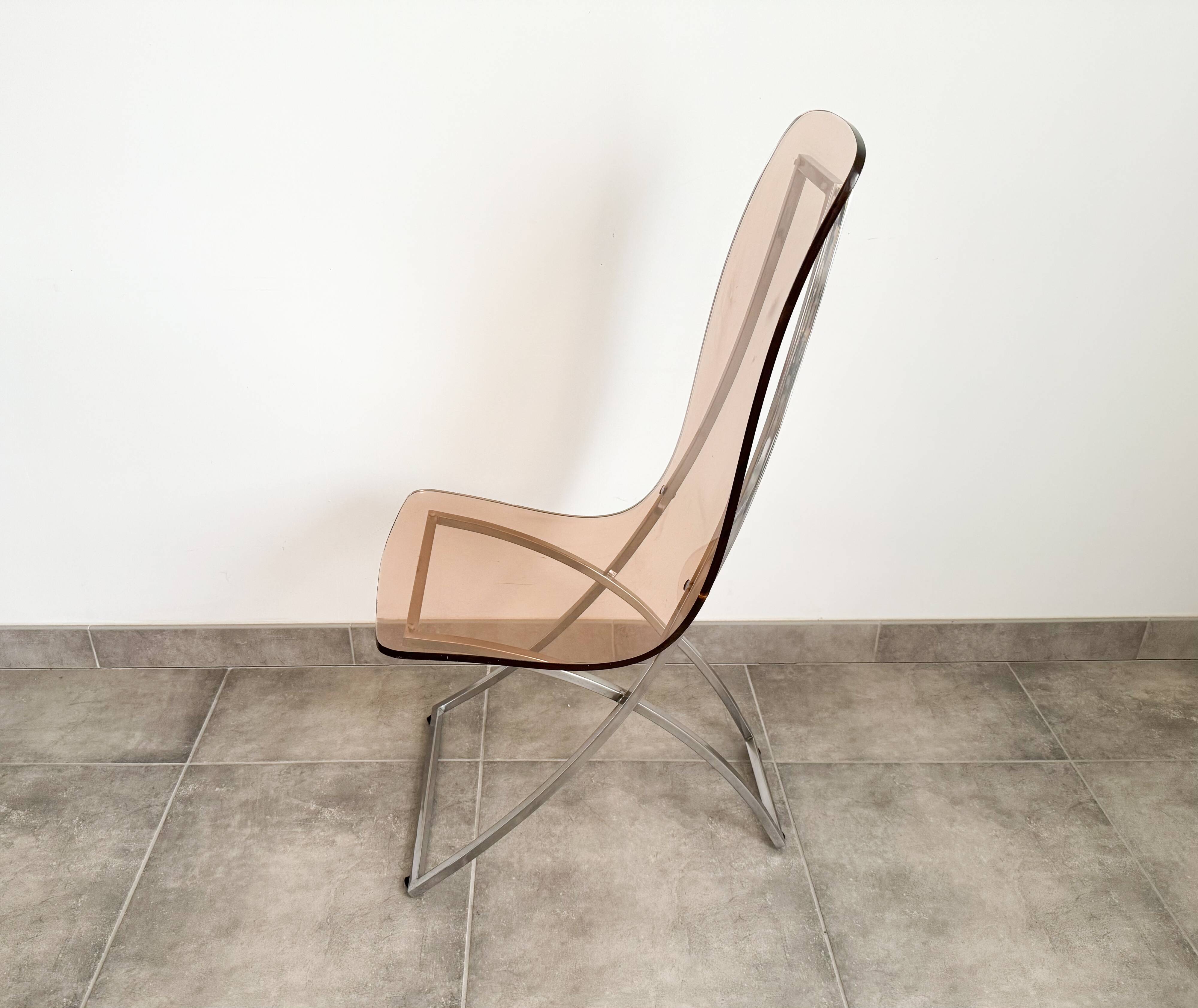 Suite de 6 chaises CH4 d'Edmond Vernassa  , circa 1970'