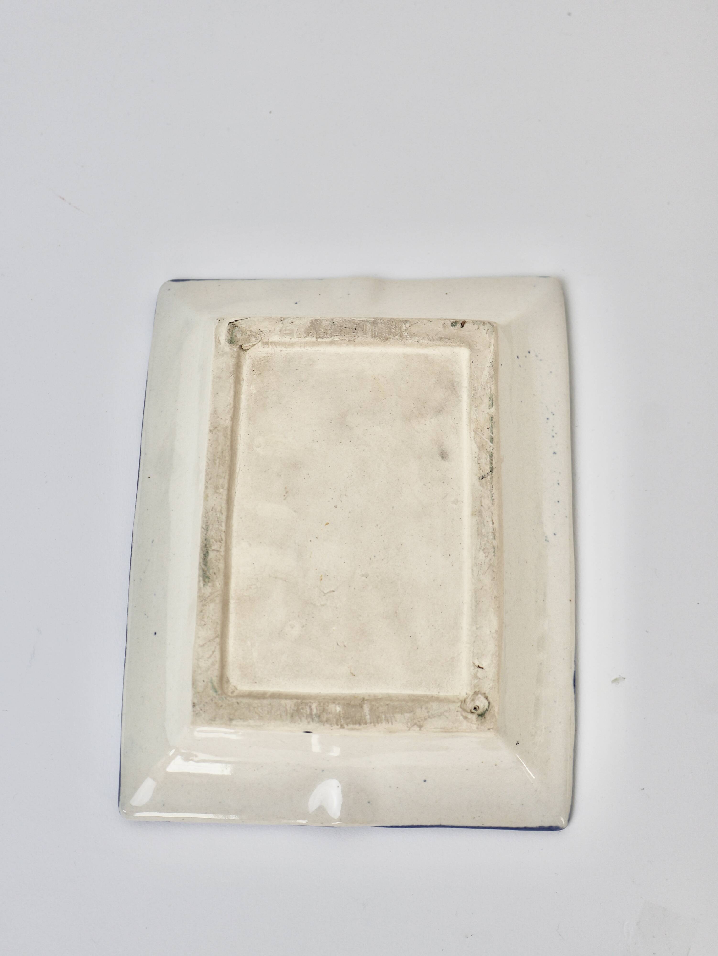 Very Large and Antique Checkered Ashtray - Early 20th Century