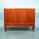 Buffet scandinave design années 50 en teck cabinet Japandi