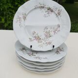 6 assiettes à compartiments en porcelaine Pillivuyt