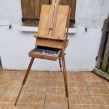 Vintage French folding field easel