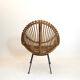 Italian rattan armchair from the 1960