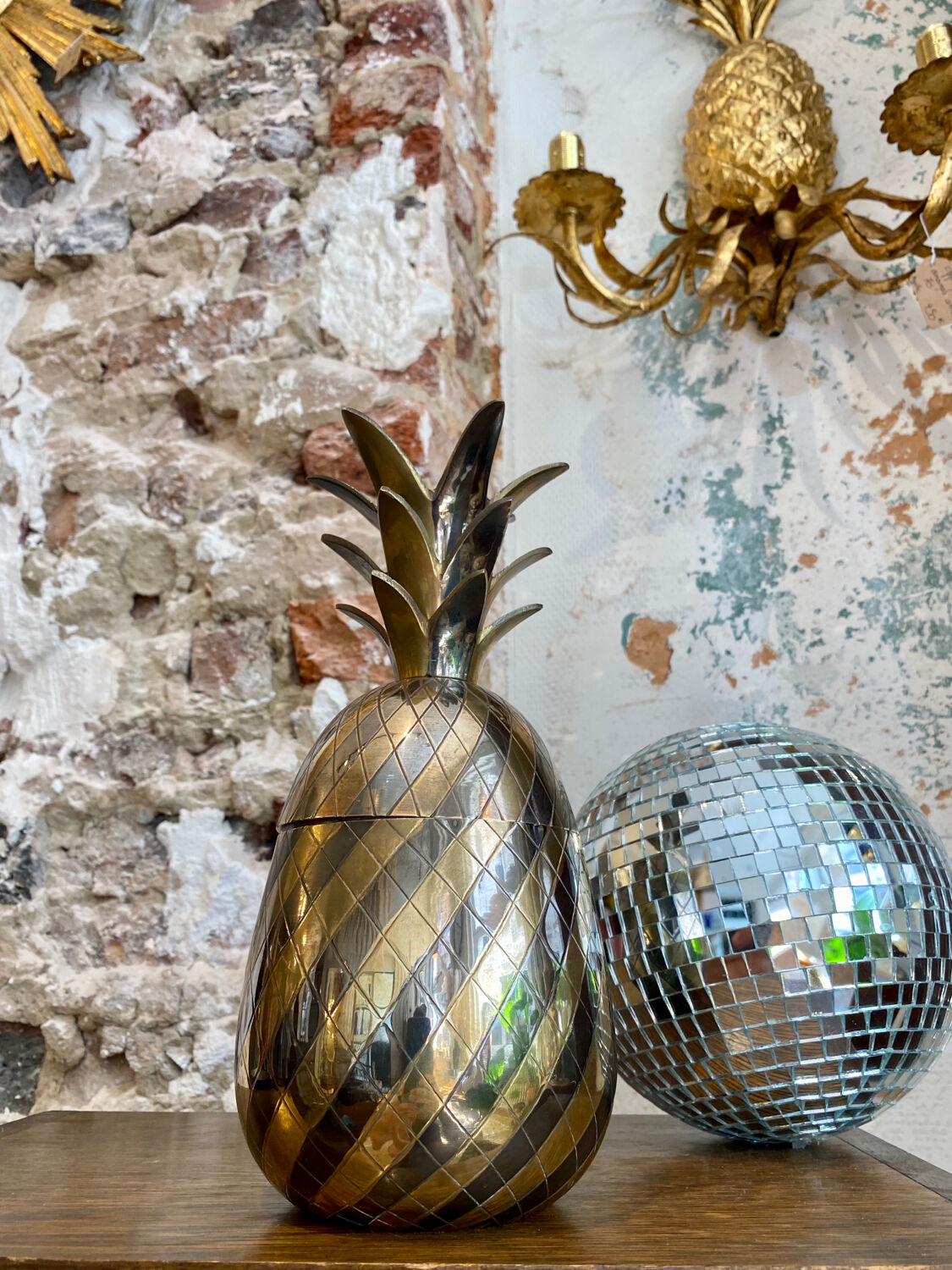 60s pineapple ice bucket