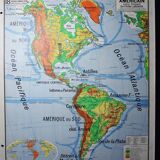 Old school American Vidal Lablache oldschool map map