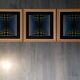 Vintage Optical Art Triptych - Vasarely Style - Frame 30x30cm