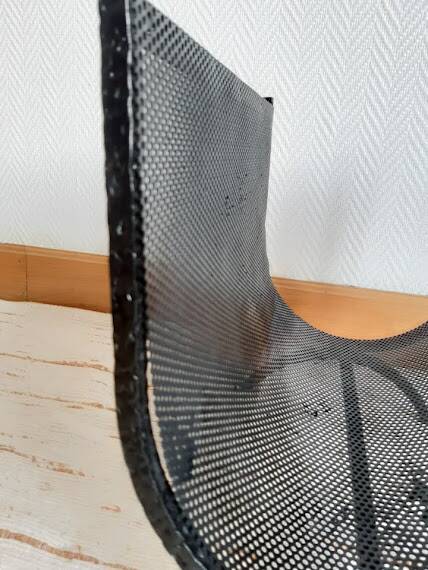 Cast iron magazine rack, circa 1950