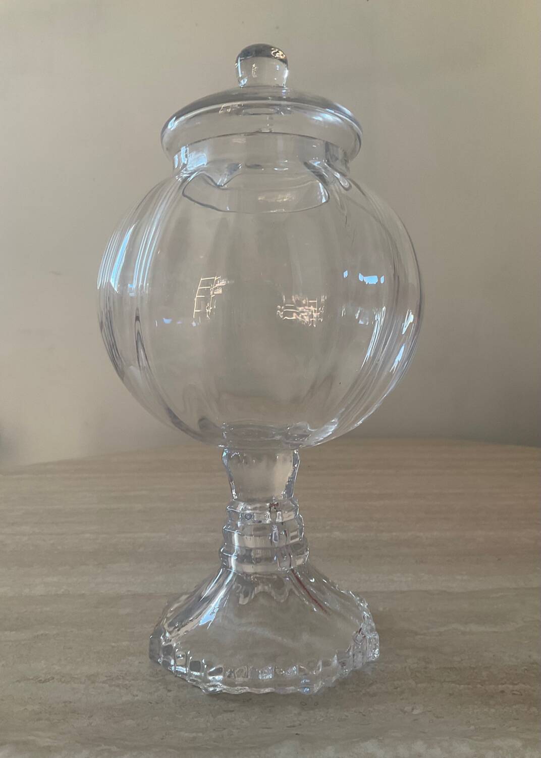 Vintage blown glass candy box