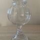 Bonbonnière vintage en verre soufflé