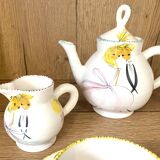 Duo tea or coffee service by the Cerenne workshop in Vallauris, circa 1955