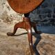 Antique Georgian tilt-top oak table from around 1800 – Round tripod side table 80 cm