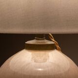 Art Deco pink opaline lamp