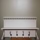 Wooden wall coat rack 4 hooks