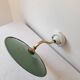 Swan neck wall light in enameled sheet metal