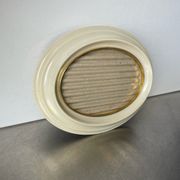 Vintage oval bakelite frame 18 cm x 14 cm  convex glass