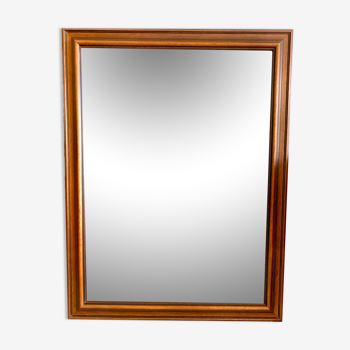 Miroir en bois biseauté vintage 120x92