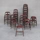 French industrial mid-century tubular stools