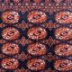 Tapis Boukhara ouzbek vintage fait main, 153 cm x 254 cm, années 1960 - 1C1151