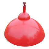 Vintage Red Metal Pendant Light