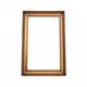 Mirror with a gold frame from the 1950s, France.