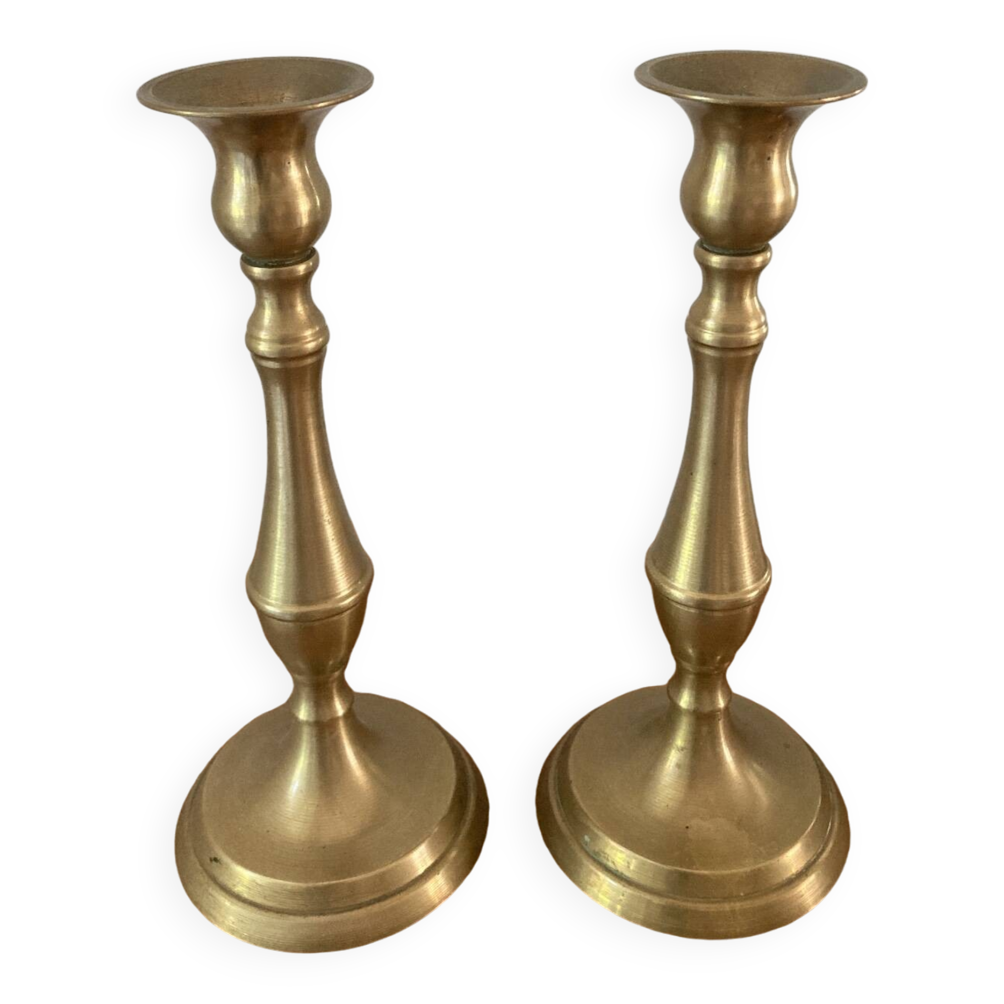 Pair of vintage brass candlesticks