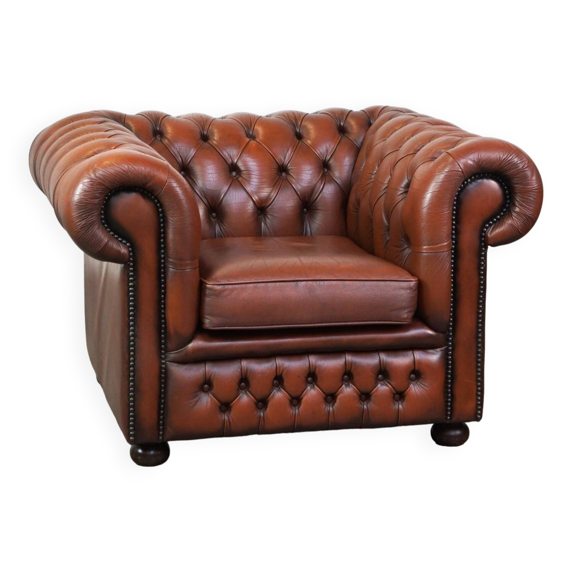 Sangle Arion Cuir Marron - Chasseur Anglais - Circonférence 46 - Occasion